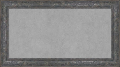 Amanti Art Grey Framed Magnetic Board 15x27 Small Vision Board for use with Magnets, 100% Metal Sheet to Display Items as Office Decor or for Home Organization in mudroom, Kitchen or Kids Room