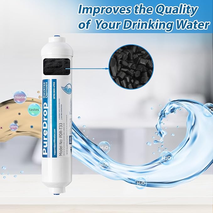 PureDrop PDR-F5-50 Replacement Water Filter Pack for 50 GPD Reverse Osmosis System, 5 Piece