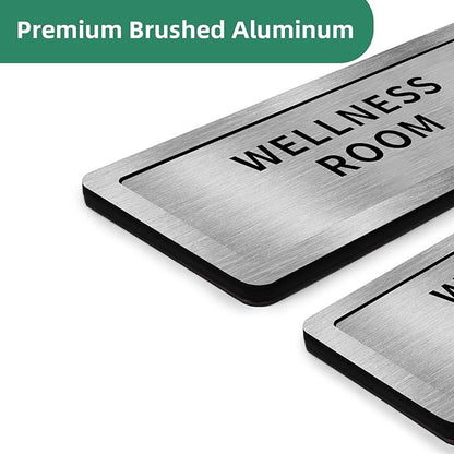 WeddingSteps Office Sign for Door Conference Room Sliding Door Signs In Use/Available DoNotDisturbSliderDoorSign,OfficeDoorSigns,Meeting inProgressBrushedSilverDoorSign,8.2""x2.7""