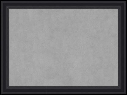 Amanti Art Black Framed Magnetic Board 24x32 Medium Vision Board for use with Magnets, 100% Metal Sheet to Display Items as Office Decor or for Home Organization in mudroom, Kitchen or Kids Room