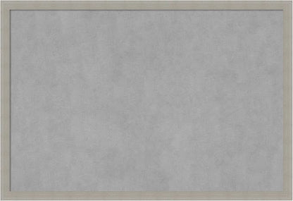 Amanti Art Grey Framed Magnetic Board 26x38 Large Vision Board for use with Magnets, 100% Metal Sheet to Display Items as Office Decor or for Home Organization in mudroom, Kitchen or Kids Room