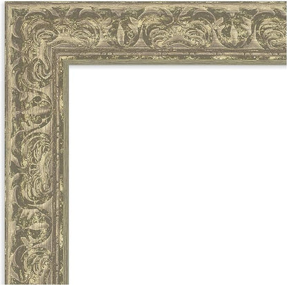 Amanti Art Silver Framed Magnetic Board 23x31 Medium Vision Board for use with Magnets, 100% Metal Sheet to Display Items as Office Decor or for Home Organization in mudroom, Kitchen or Kids Room