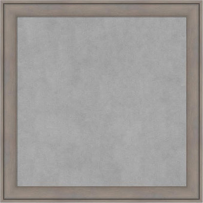 Amanti Art Grey Framed Magnetic Board 23x23 Medium Vision Board for use with Magnets, 100% Metal Sheet to Display Items as Office Decor or for Home Organization in mudroom, Kitchen or Kids Room