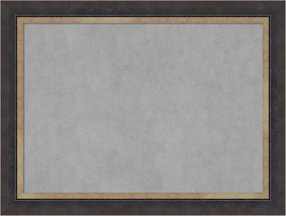 Amanti Art Black Framed Magnetic Board 25x33 Medium Vision Board for use with Magnets, 100% Metal Sheet to Display Items as Office Decor or for Home Organization in mudroom, Kitchen or Kids Room