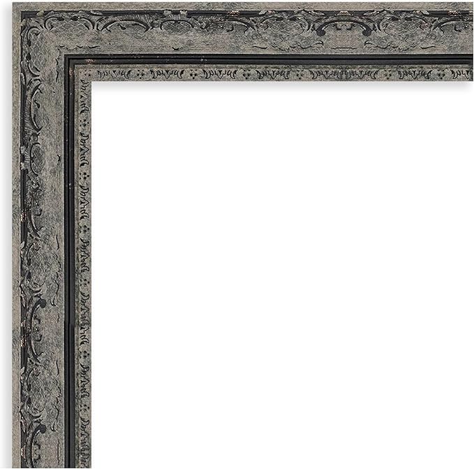 Amanti Art Black Framed Magnetic Board 24x32 Medium Vision Board for use with Magnets, 100% Metal Sheet to Display Items as Office Decor or for Home Organization in mudroom, Kitchen or Kids Room