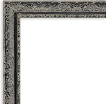 Amanti Art Black Framed Magnetic Board 24x28 Medium Vision Board for use with Magnets, 100% Metal Sheet to Display Items as Office Decor or for Home Organization in mudroom, Kitchen or Kids Room