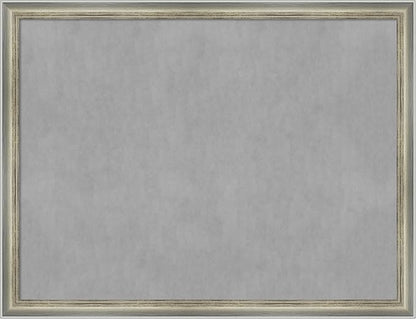 Amanti Art Silver Framed Magnetic Board 20x26 Medium Vision Board for use with Magnets, 100% Metal Sheet to Display Items as Office Decor or for Home Organization in mudroom, Kitchen or Kids Room