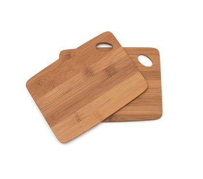 849 Bamboo Thin Cutting Board Set, Two 6 by 8-Inch Boards