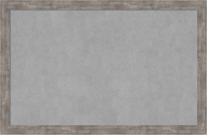 Amanti Art Silver Framed Magnetic Board 23x35 Large Vision Board for use with Magnets, 100% Metal Sheet to Display Items as Office Decor or for Home Organization in mudroom, Kitchen or Kids Room