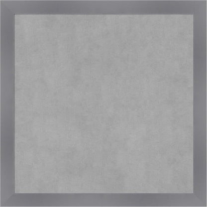 Amanti Art Grey Framed Magnetic Board 22x22 Medium Vision Board for use with Magnets, 100% Metal Sheet to Display Items as Office Decor or for Home Organization in mudroom, Kitchen or Kids Room