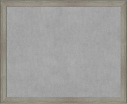 Amanti Art Grey Framed Magnetic Board 36x44 X-Large Vision Board for use with Magnets, 100% Metal Sheet to Display Items as Office Decor or for Home Organization in mudroom, Kitchen or Kids Room