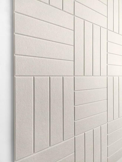 DECORITA Felt Bulletin Board Tiles | Modern Cork Board Alternative | Large Cork Boards for Walls | Aesthetic Felt Wall Panels for Office & Home Decor | Pinboard & Photo Board (12-Pack) | Beige