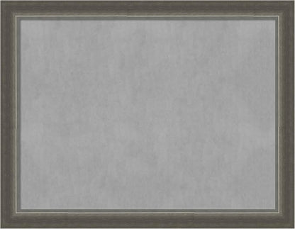 Amanti Art Silver Framed Magnetic Board 21x27 Medium Vision Board for use with Magnets, 100% Metal Sheet to Display Items as Office Decor or for Home Organization in mudroom, Kitchen or Kids Room