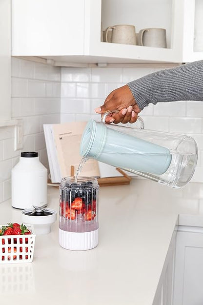 LifeStraw Home – Water Filter Pitcher, 7-Cup, Seafoam, BPA Free Designed for Everyday Protection Against Bacteria, parasites, microplastics, Lead, Mercury, PFAS, and a Variety of Chemicals
