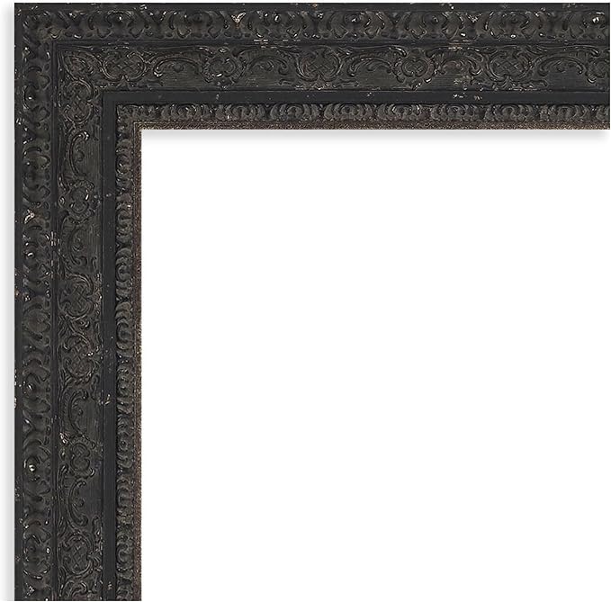 Amanti Art Black Framed Magnetic Board 29x41 Large Vision Board for use with Magnets, 100% Metal Sheet to Display Items as Office Decor or for Home Organization in mudroom, Kitchen or Kids Room