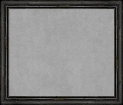 Amanti Art Black Framed Magnetic Board 23x27 Medium Vision Board for use with Magnets, 100% Metal Sheet to Display Items as Office Decor or for Home Organization in mudroom, Kitchen or Kids Room
