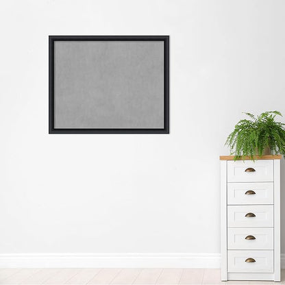 Amanti Art Black Framed Magnetic Board 35x43 X-Large Vision Board for use with Magnets, 100% Metal Sheet to Display Items as Office Decor or for Home Organization in mudroom, Kitchen or Kids Room