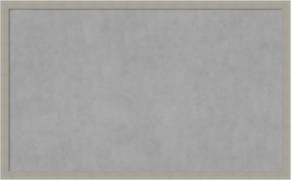 Amanti Art Grey Framed Magnetic Board 26x42 Large Vision Board for use with Magnets, 100% Metal Sheet to Display Items as Office Decor or for Home Organization in mudroom, Kitchen or Kids Room