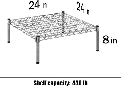 Regal Altair 24" Deep x 24" Wide x 8" Height Wire Shelving Kit | 1-Tier | NSF Commercial Storage Rack Unit