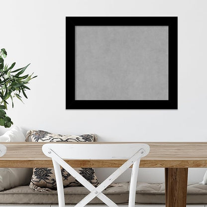 Amanti Art Black Framed Magnetic Board 19x23 Small Vision Board for use with Magnets, 100% Metal Sheet to Display Items as Office Decor or for Home Organization in mudroom, Kitchen or Kids Room