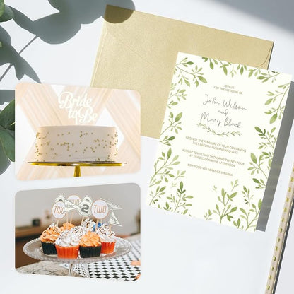 110lb Cream Cardstock, Goefun 100 Sheets Ivory Cardstock Paper 300 GSM Thick Paper for Printing, Invitations, Menus, Poster, DIY Card