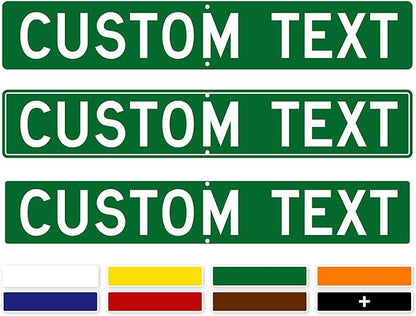 Custom Street Sign, Road - Address Sign, 8 Colors, Reflective Option, Mounting Options, 8x32 Inch, Thick Rust-Free AlumaBond, USA Made by My Sign Center, (Classic)…