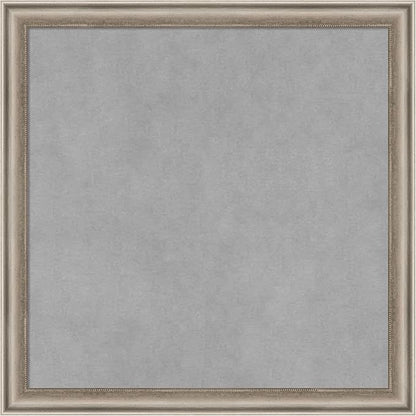 Amanti Art Silver Framed Magnetic Board 18x18 Small Vision Board for use with Magnets, 100% Metal Sheet to Display Items as Office Decor or for Home Organization in mudroom, Kitchen or Kids Room