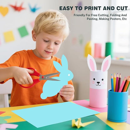 Cardstock 8.5 X 11, 40 Sheets Light Blue Card Stock, 75lb/ 200gsm Copy Paper, Cardstock Printer Paper For Art, Drawing, Invitations, DIY Cards, Watercolor, Craft, Construction, School & Office Supplie