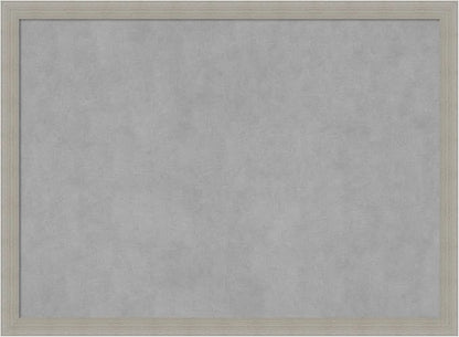 Amanti Art Grey Framed Magnetic Board 22x30 Medium Vision Board for use with Magnets, 100% Metal Sheet to Display Items as Office Decor or for Home Organization in mudroom, Kitchen or Kids Room