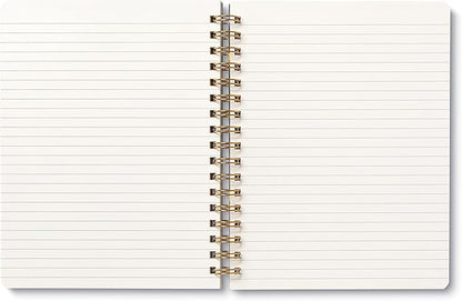 Compendium Spiral Notebook - You are here, it is time, you are ready. — A Designer Spiral Notebook with 192 Lined Pages, College Ruled, 7.0”W x 9.25”H