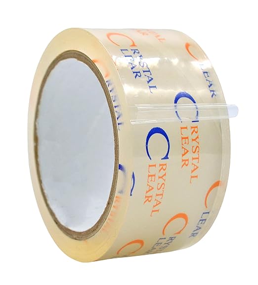 WOD CST22CC Crystal Clear See-Through Packing Tape – 2 inch x 110 yds. for Carton Sealing Mailing, Shipping, and Protection, Label Covering, Lamination, and Outdoor Uses.