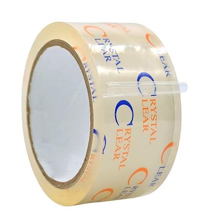 WOD CST22CC Crystal Clear See-Through Packing Tape – 2 inch x 110 yds. for Carton Sealing Mailing, Shipping, and Protection, Label Covering, Lamination, and Outdoor Uses.