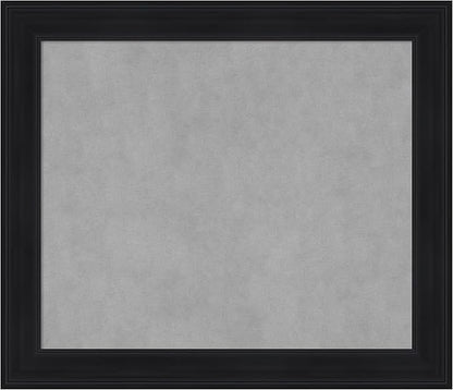 Amanti Art Black Framed Magnetic Board 25x29 Medium Vision Board for use with Magnets, 100% Metal Sheet to Display Items as Office Decor or for Home Organization in mudroom, Kitchen or Kids Room