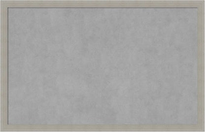 Amanti Art Grey Framed Magnetic Board 22x34 Large Vision Board for use with Magnets, 100% Metal Sheet to Display Items as Office Decor or for Home Organization in mudroom, Kitchen or Kids Room