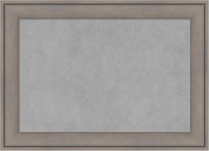 Amanti Art Grey Framed Magnetic Board 15x21 Small Vision Board for use with Magnets, 100% Metal Sheet to Display Items as Office Decor or for Home Organization in mudroom, Kitchen or Kids Room