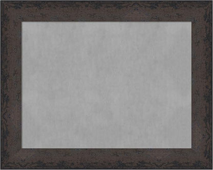 Amanti Art Black Framed Magnetic Board 23x29 Medium Vision Board for use with Magnets, 100% Metal Sheet to Display Items as Office Decor or for Home Organization in mudroom, Kitchen or Kids Room