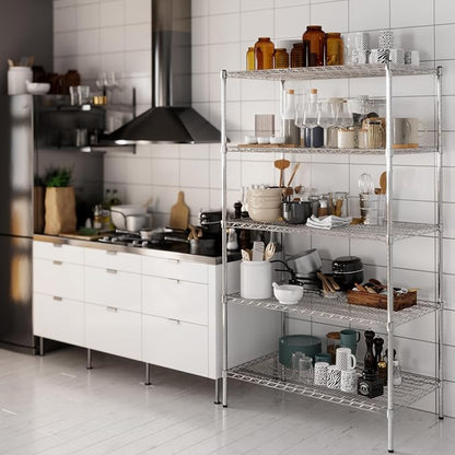 Regal Altair 24" Deep x 42" Wide x 74" Height Wire Shelving Kit | 5-Tier | NSF Commercial Storage Rack Unit
