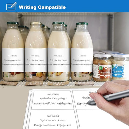 BESTEASY Sticker Labels Compatible Laser/Ink Jet Shipping Labels (8000 Sheets, 6 up-3-1/3 x 4")