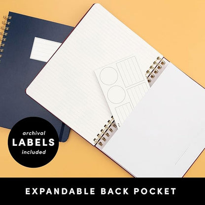 PAPERAGE Lined Spiral Journal Notebook, (Lavender), 160 Pages, Large B5 Hardcover Journal for Women & Men, 10 in x 8.15 in - 100 GSM, Thick Paper, Spiral Notebook for Work, School & Journaling