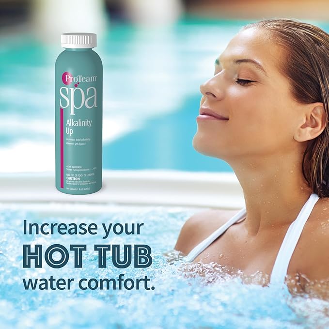 ProTeam Spa Alkalinity Increaser for Hot Tub to Keep Alkalinity Up for hot tub spa - with SplashWiz Spa & Hot Tub Chemicals Care Guide e-Book - Made in USA (1lb)