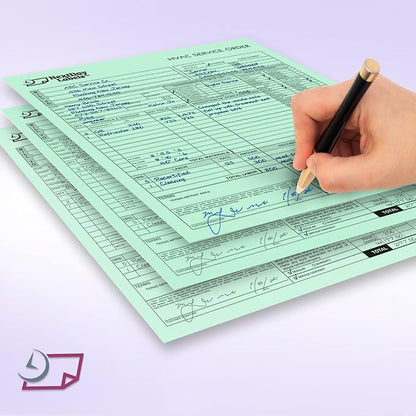 NextDayLabels - Pack of 500 Sheets 8-1/2" x 11" Letter Size CFB NCR (Carbon-Less) Paper, for Laser or Ink Jet Printer (Green CFB)