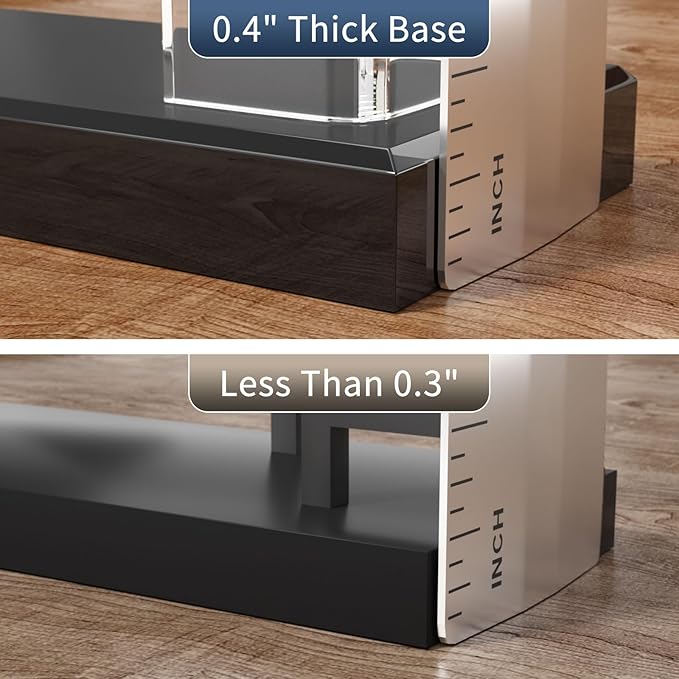 NIUBEE Acrylic Business Card Holder: Clear Plastic Business Cards Display Stand for Desk - Gift Card Organizer for Office 6 Pieces