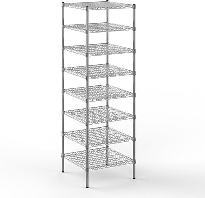 Regal Altair 24" Deep x 24" Wide x 74" Height Wire Shelving Kit | 8-Tier | NSF Commercial Storage Rack Unit