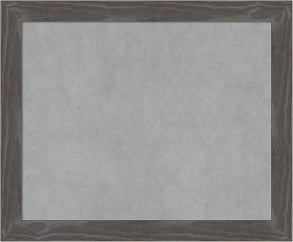 Amanti Art Grey Framed Magnetic Board 19x23 Small Vision Board for use with Magnets, 100% metal sheet to display items as office decor or for home organization in mudroom, kitchen or kids room