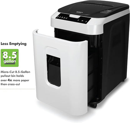 Aurora Commercial Grade 200-Sheet Auto Feed High Security Micro-Cut Paper Shredder/ 60 Minutes/Security Level P-5