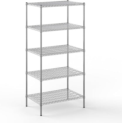 Regal Altair 24" Deep x 36" Wide x 74" Height Wire Shelving Kit | 5-Tier | NSF Commercial Storage Rack Unit