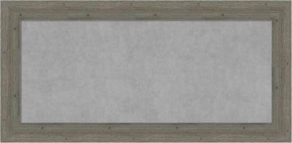 Amanti Art Grey Framed Magnetic Board 27x55 Oversize Vision Board for use with Magnets, 100% Metal Sheet to Display Items as Office Decor or for Home Organization in mudroom, Kitchen or Kids Room