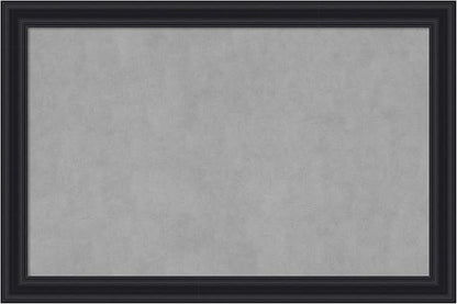 Amanti Art Black Framed Magnetic Board 24x36 Large Vision Board for use with Magnets, 100% Metal Sheet to Display Items as Office Decor or for Home Organization in mudroom, Kitchen or Kids Room