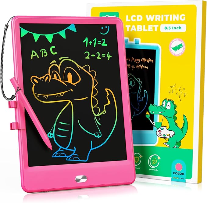 KOKODI LCD Writing Tablet, 8.5 Inch Toddler Doodle Board Drawing Tablet, Erasable Reusable Electronic Drawing Pads, Educational and Learning Toy for 3-6 Years Old Boy and Girls