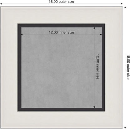 Amanti Art Silver Framed Magnetic Board 18x18 X-Small Vision Board for use with Magnets, 100% Metal Sheet to Display Items as Office Decor or for Home Organization in mudroom, Kitchen or Kids Room